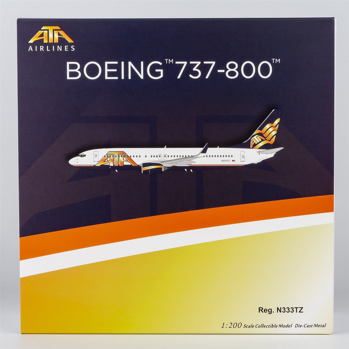 1/200 ATA Airlines Boeing 737-800 N333TZ NG08069