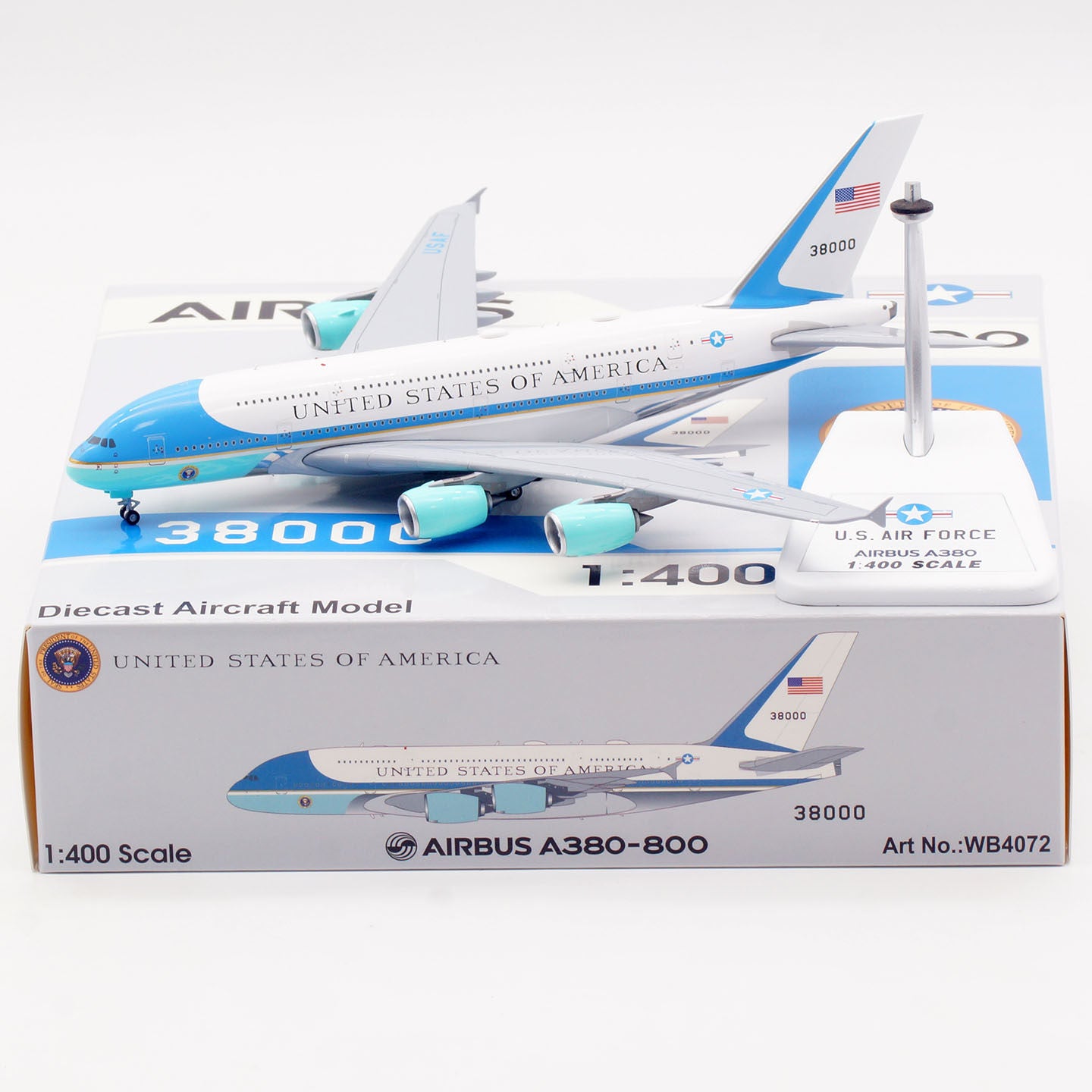 1/400 United States Air Force A380 38000 WB4072 - cover