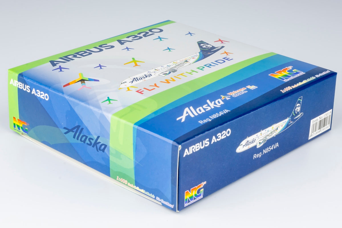 1/400 Alaska Airlines Airbus A320-200 N854VA NG15018