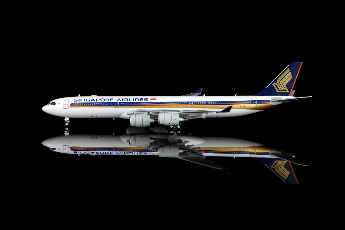 Singapore Airlines Airbus A340-500 9V-SGE A530105F Flaps Down