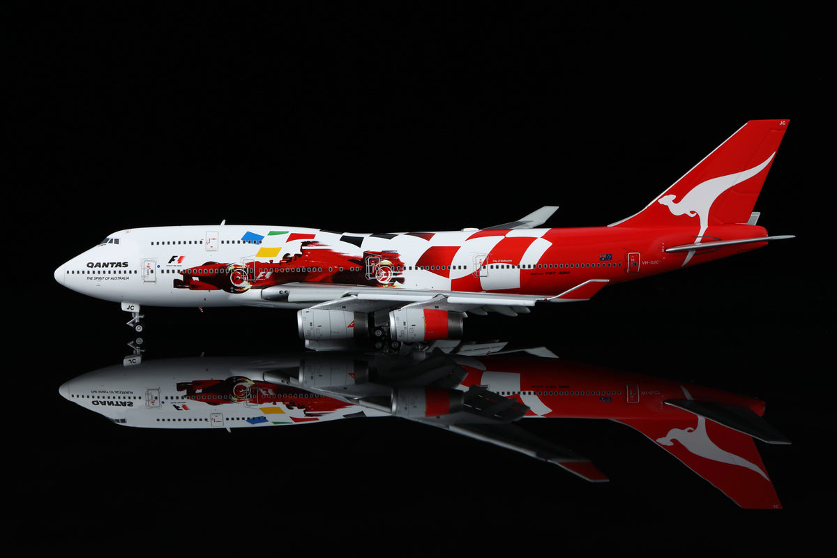 1/400 Qantas Boeing 747-400 VH-OJC "2000 Australian Grand Prix" B616503F Flaps Down