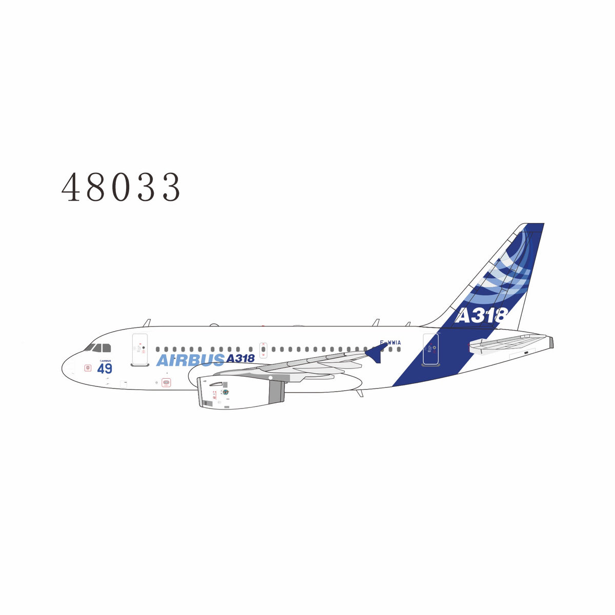 (Pre-sale) 1/400 Airbus A318-100 "No.49 for PAS 2005" F-WWIA NG48033