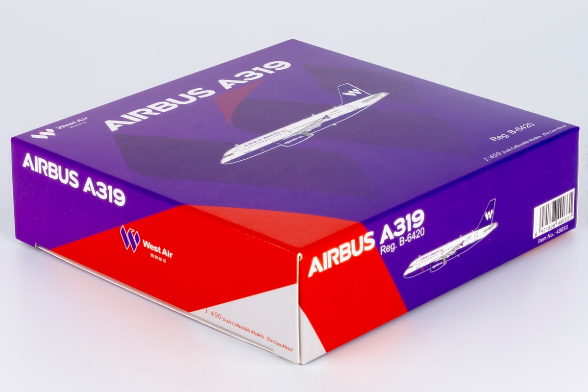 1/400 West Air Airbus A319 B-6420 NG49033