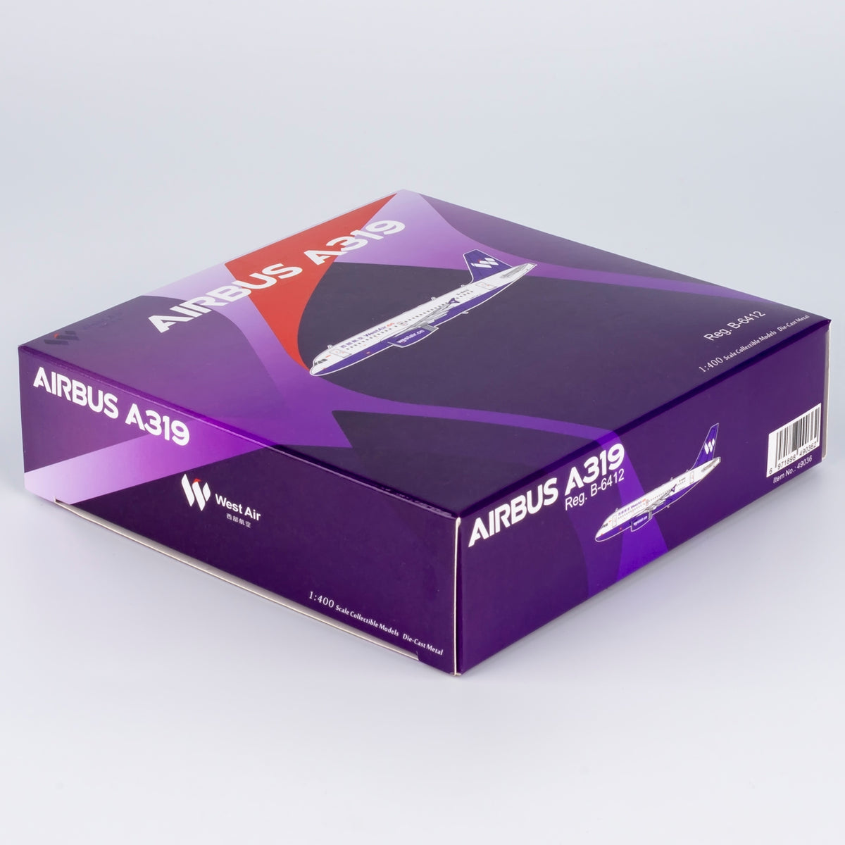 1/400 West Air Airbus A319 B-6412 NG49036
