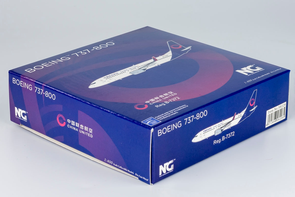 1/400 China United Airlines Boeing 737-800 B-7372 NG58226