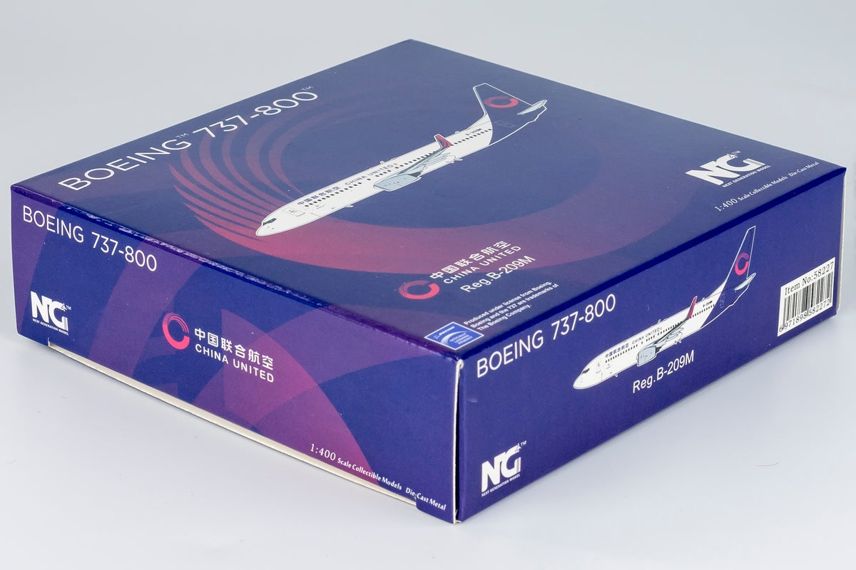 1/400 China United Airlines Boeing 737-800 B-209M NG58227
