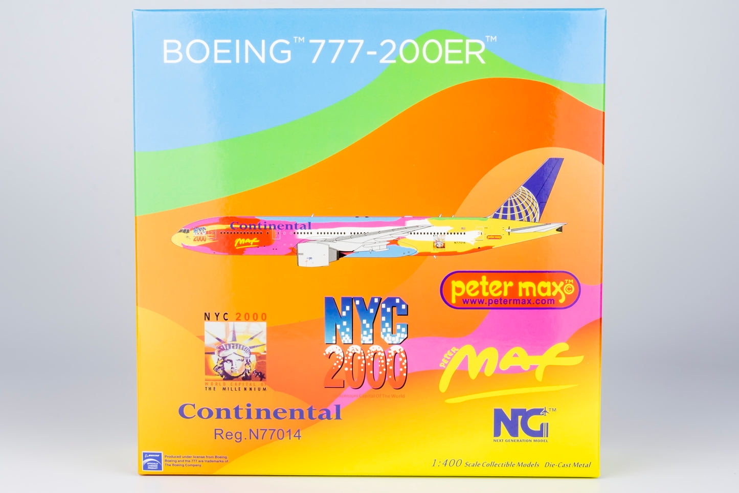 Continental Airlines Boeing 777-200ER "Peter Max" N77014