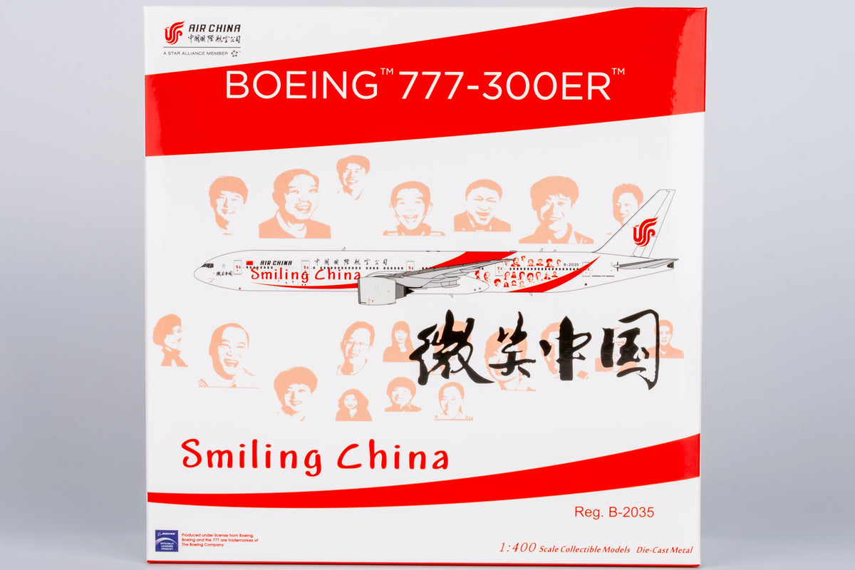 1/400 Air China Boeing 777-300ER B-2035 "smiling China" NG73059