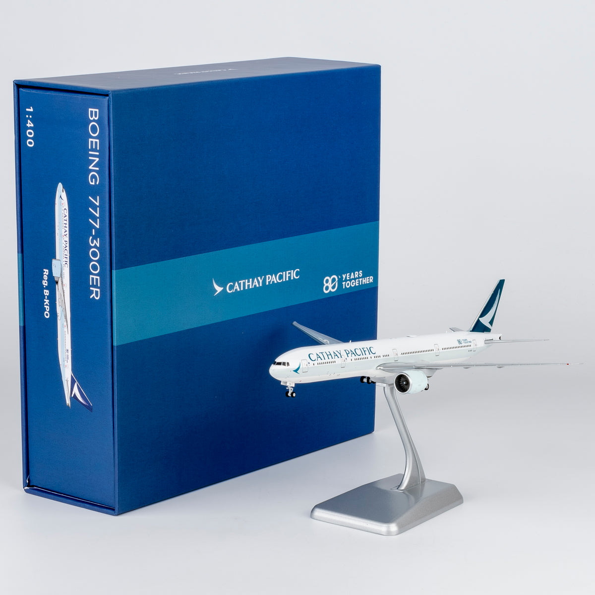 1/400 Cathay Pacific Boeing 777-300ER B-KPO "large titles; '80 Years Together' sticker; Luxurious packaging" NG73107