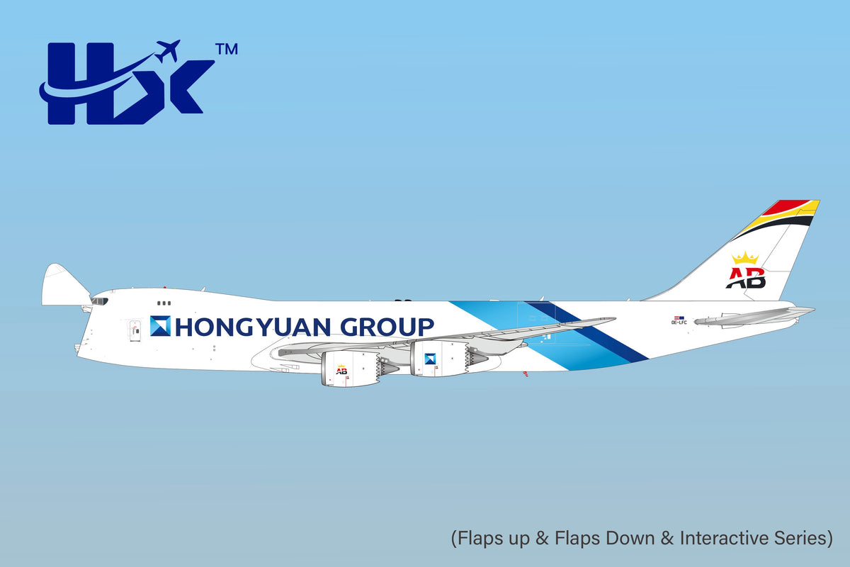 1/400 Hongyuan Group Boeing 747-8F OE-LFC B633001F Flaps Down - pre-order image