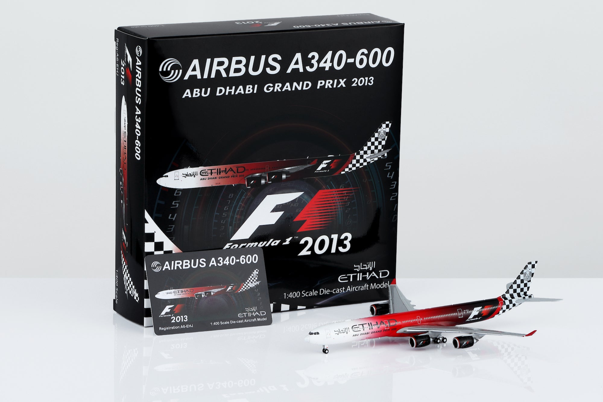 1/400 Etihad Airways A340-642 A6-EHJ "Abu Dhabi GP 2013" HY346099 - cover