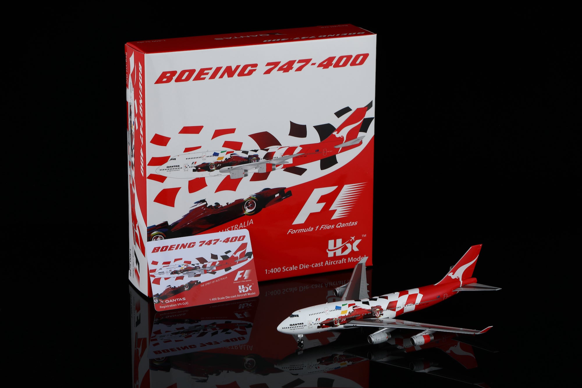 1/400 Qantas Boeing 747-400 VH-OJC "2000 Australian Grand Prix" B616503 - cover