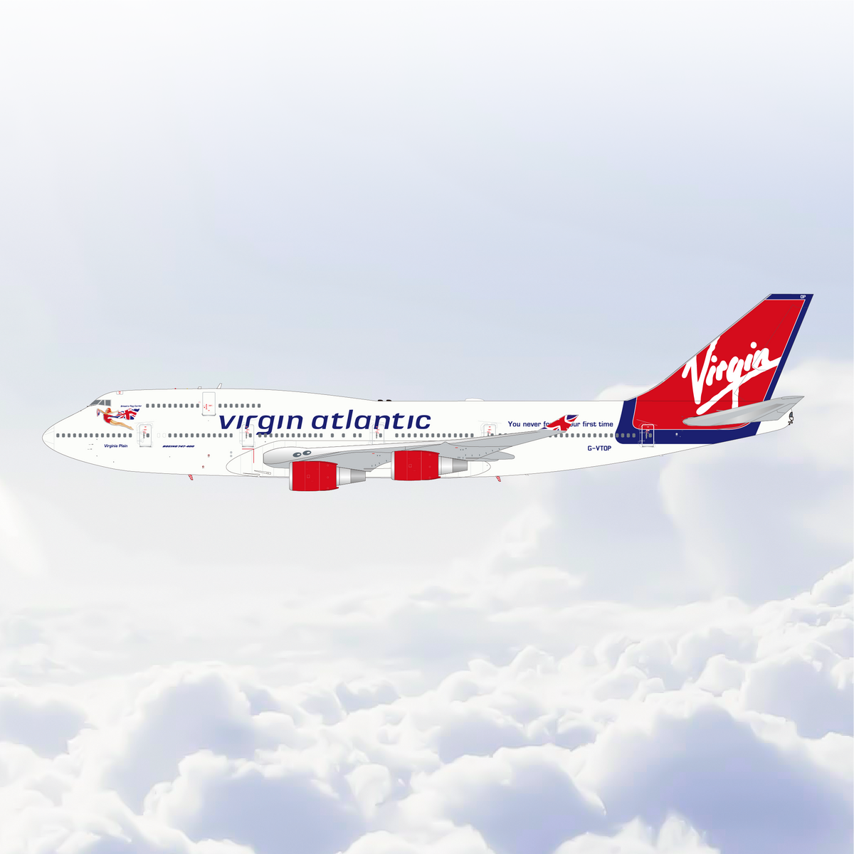 1/200 Virgin Atlantic Boeing 747-400 G-VTOP L2205