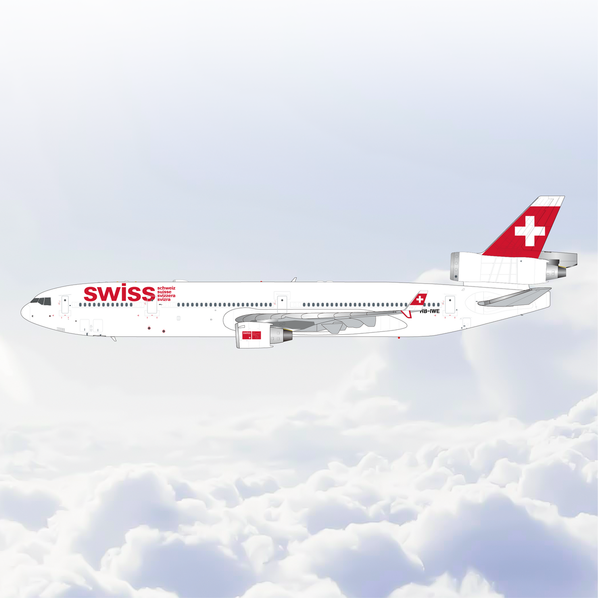 1/200 Swiss International Air Lines McDonnell Douglas MD-11 HB-IWE L2213