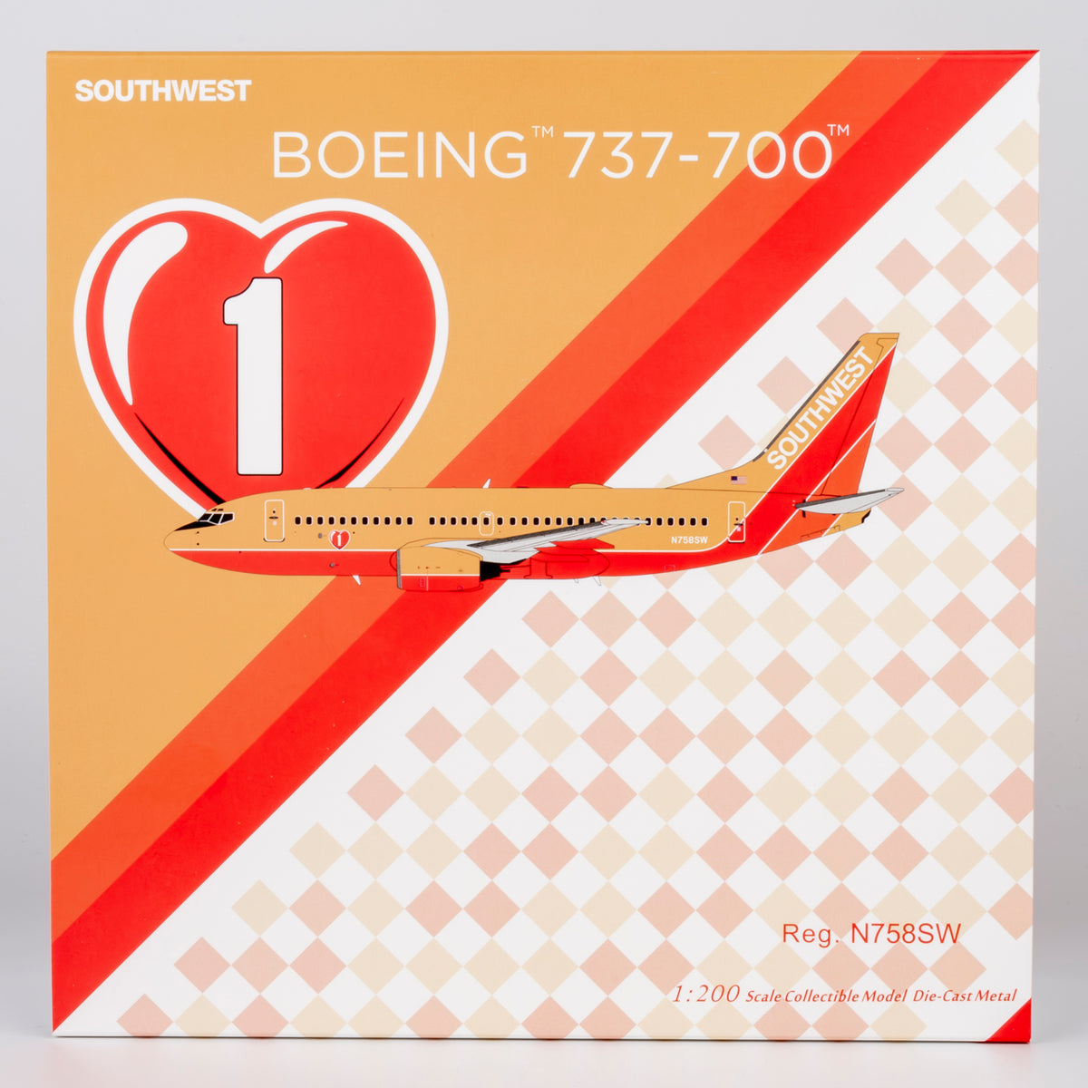 1/200 Southwest Airlines Boeing 737-700 N758SW "Mustard rocket livery" NG05033