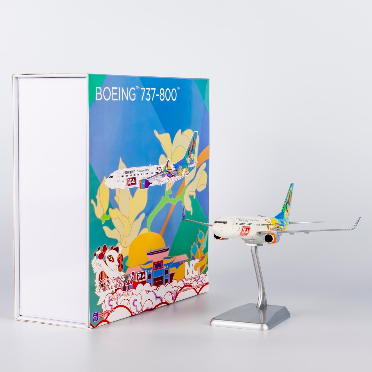 1/200 China United Airlines Boeing 737-800 B-208Y "City of Foshan" NG08005 - cover