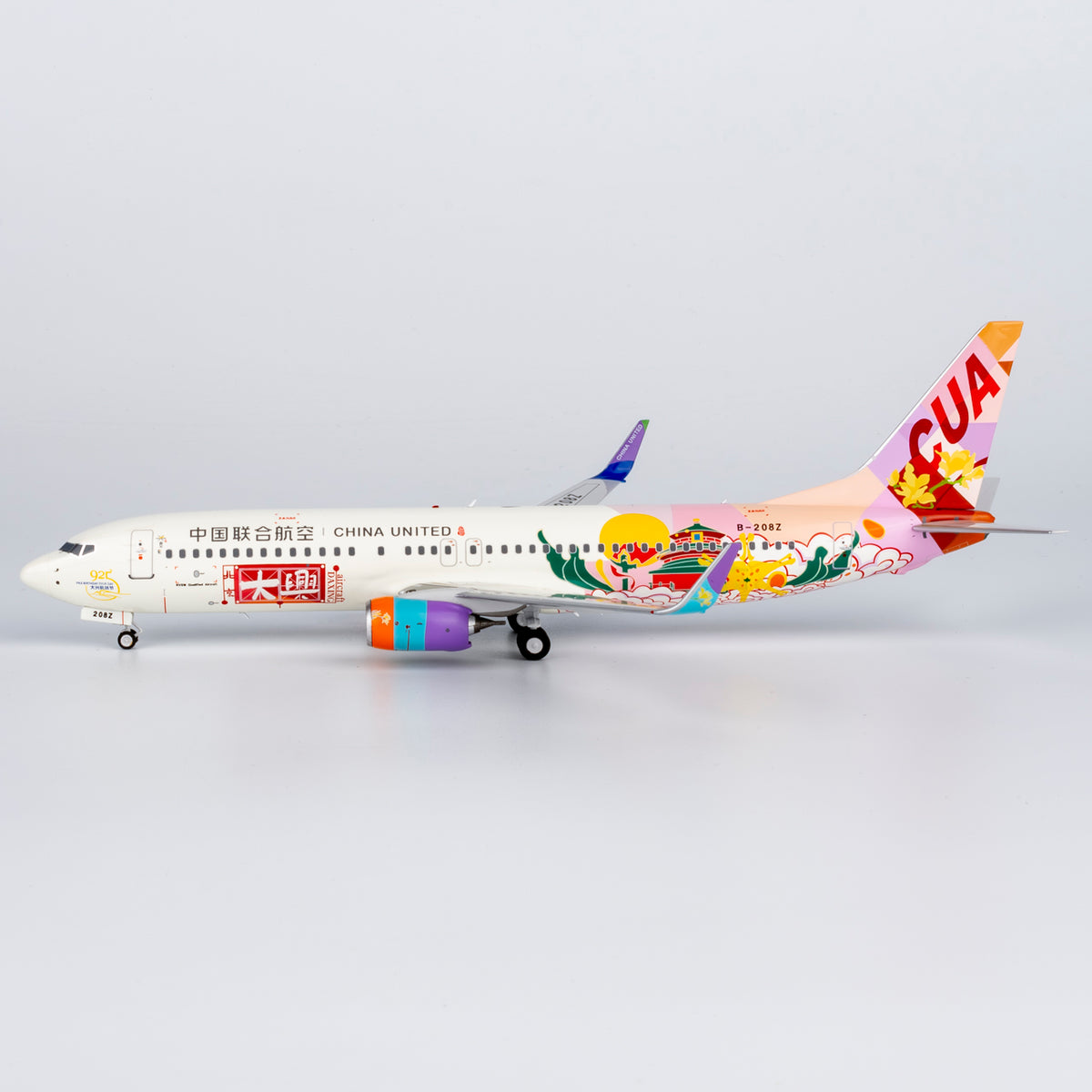1/200 China United Airlines Boeing 737-800 B-208Z NG08006