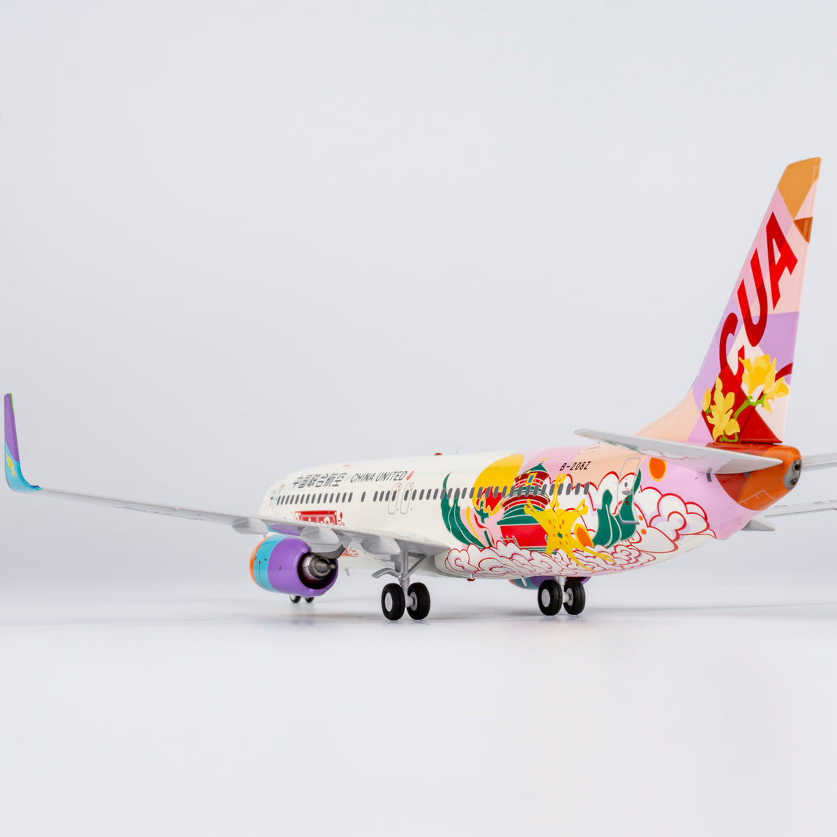 1/200 China United Airlines Boeing 737-800 B-208Z NG08006