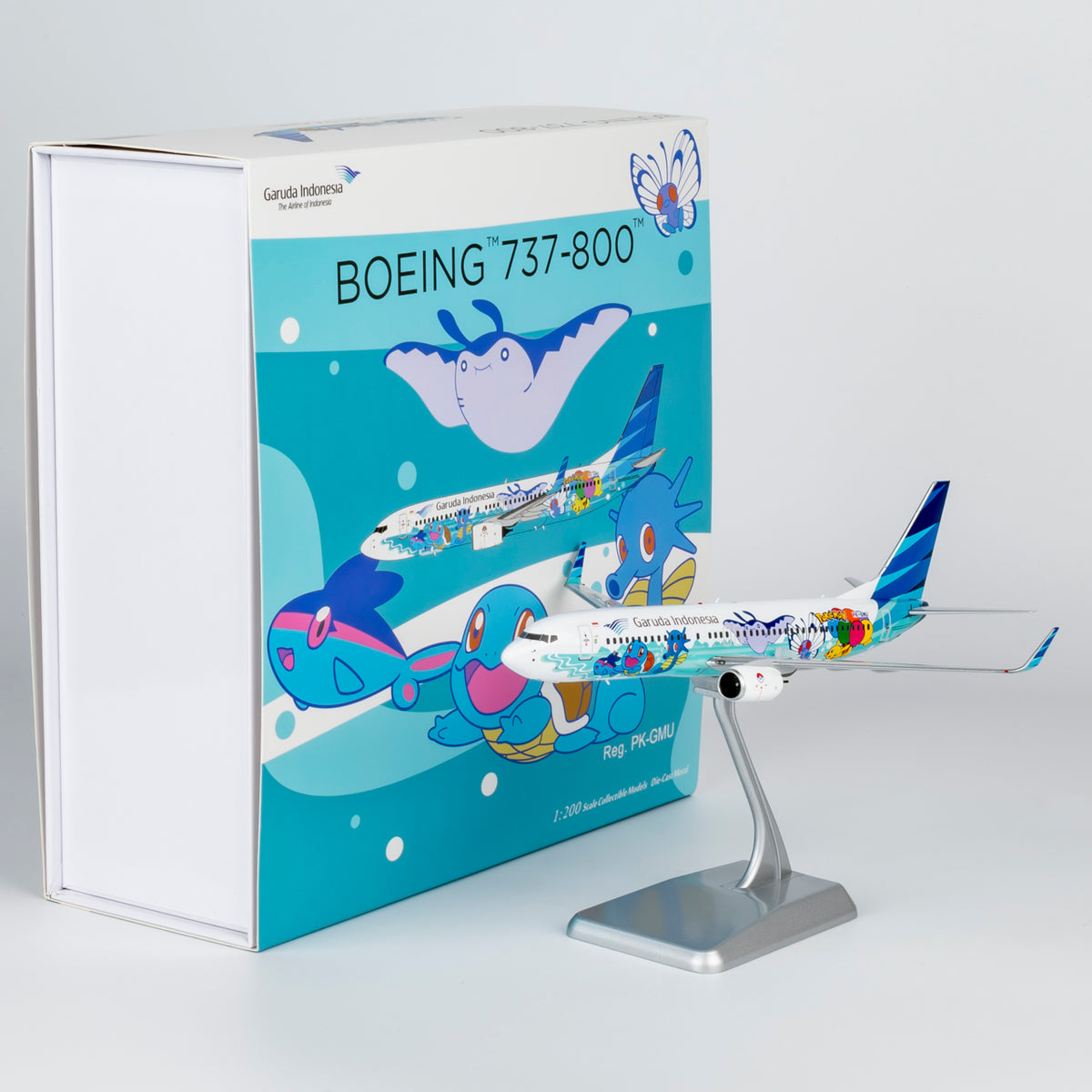 1/200 Garuda Indonesia Boeing 737-800 PK-GMU "Pikachu Jet GA #1" NG08012 - cover