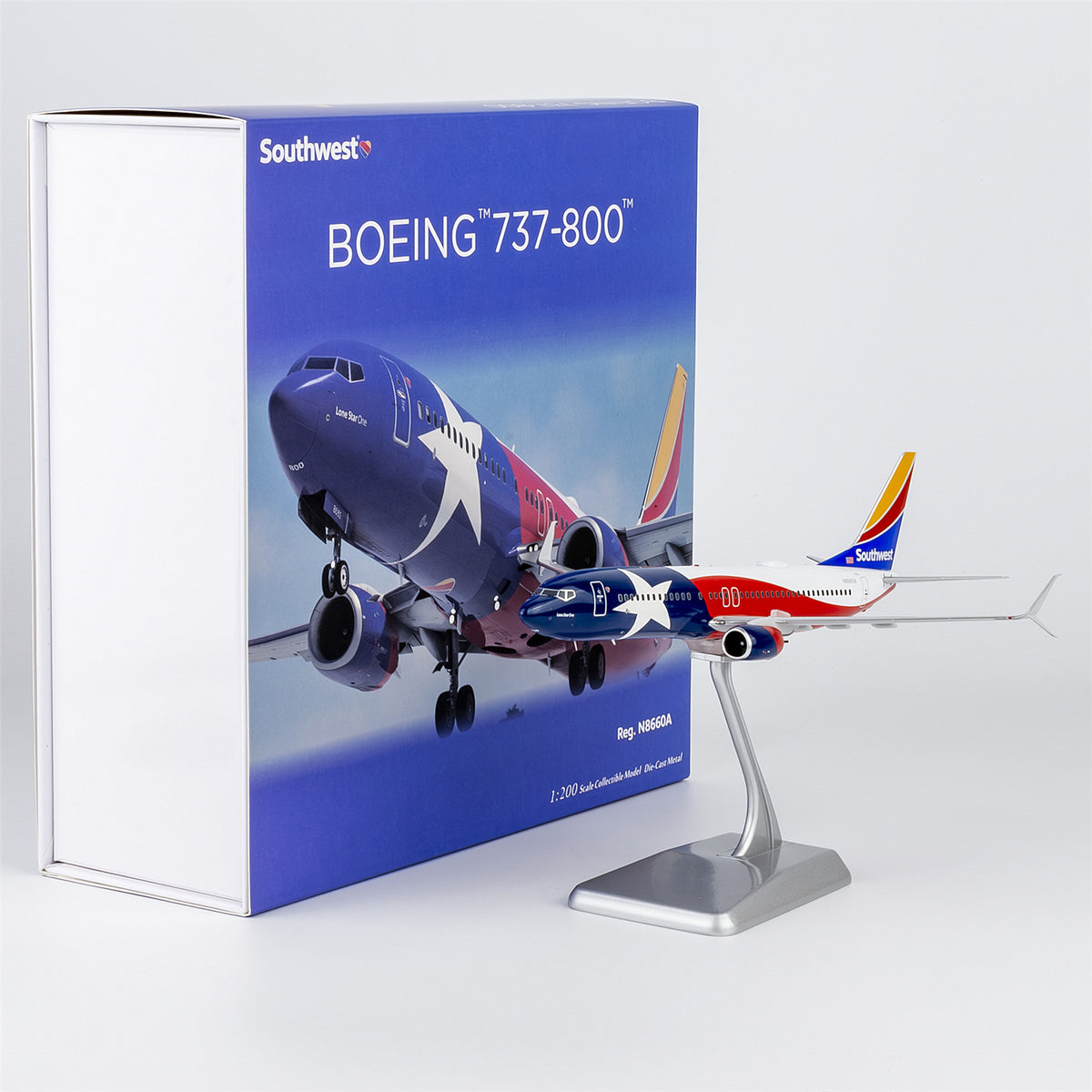 1/200 Southwest Airlines Boeing 737-800 N8660A "new 'Lone Star One" NG08074 - cover