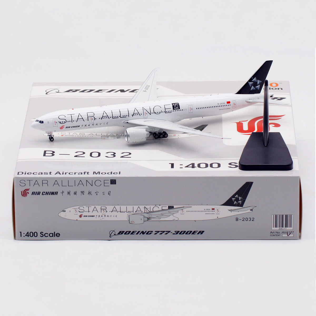 1/400 Air China B777-300ER B-2032 AV4177 - cover
