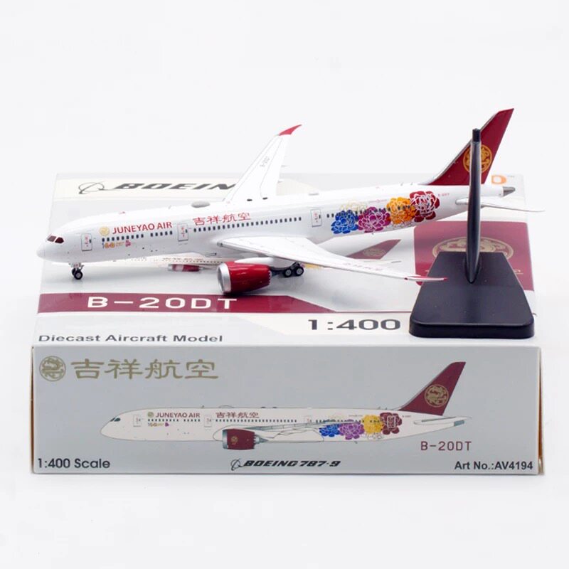 1/400 Juneyao Airlines B787-9 B-20DT AV4194 - cover