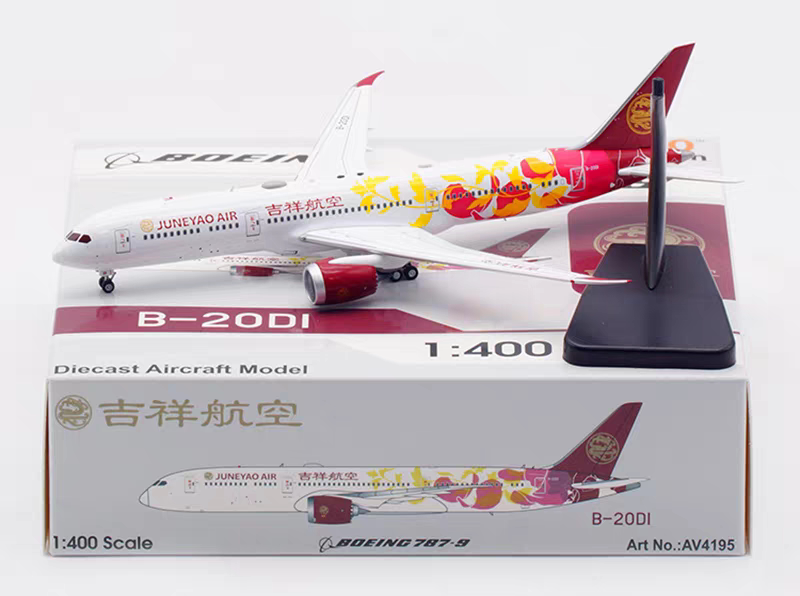 1/400 Juneyao Airlines B787-9 B-20D1 AV4195 - cover
