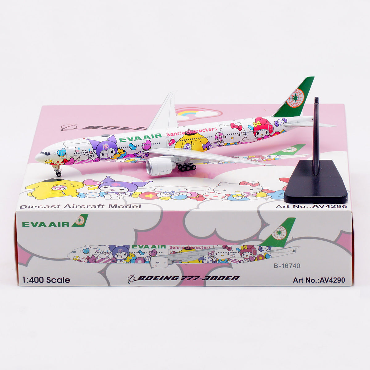 1/400 EVA Air B777-300ER B-16740 AV4290 - cover