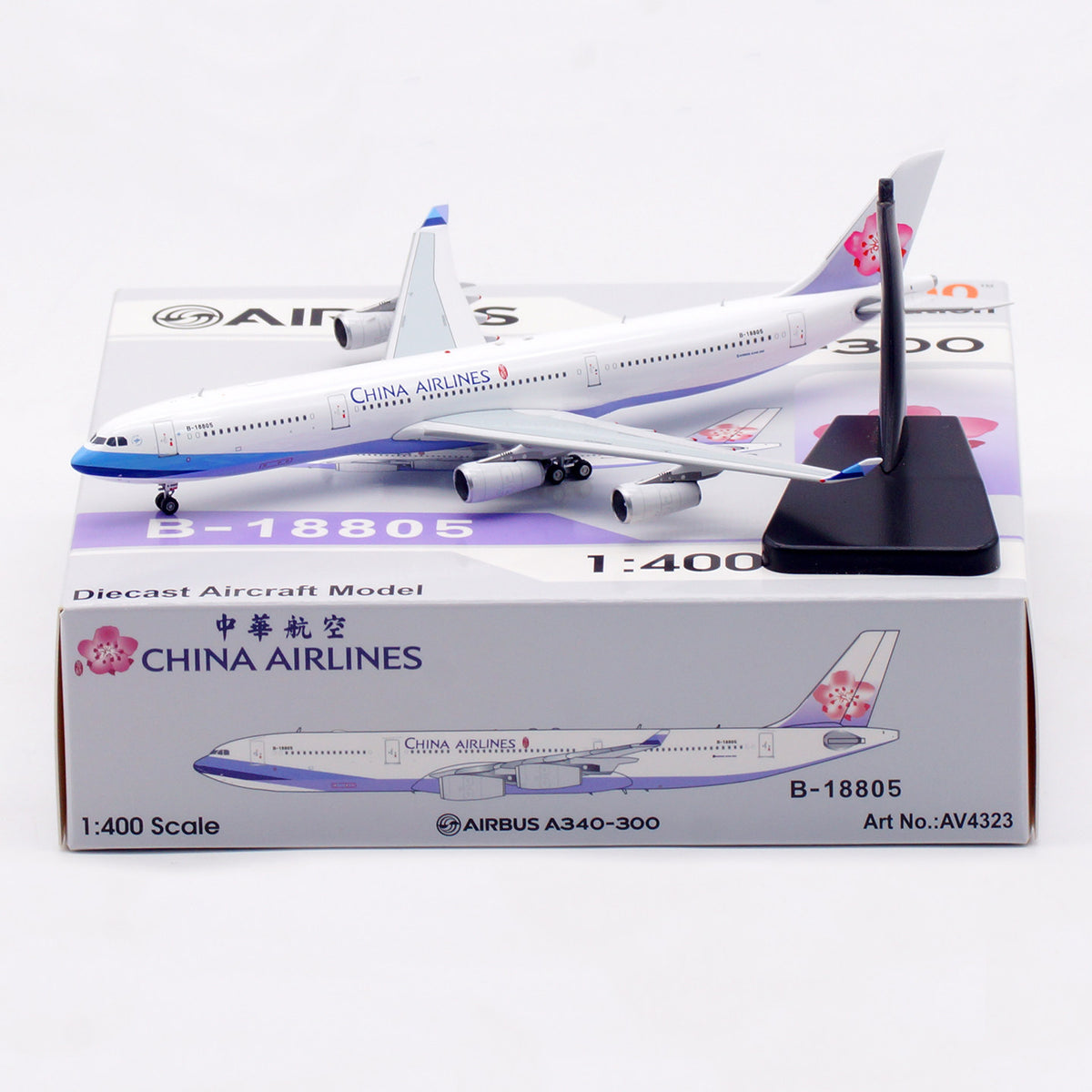 1/400 China Airlines A340-300 B-18805 AV4323 - cover