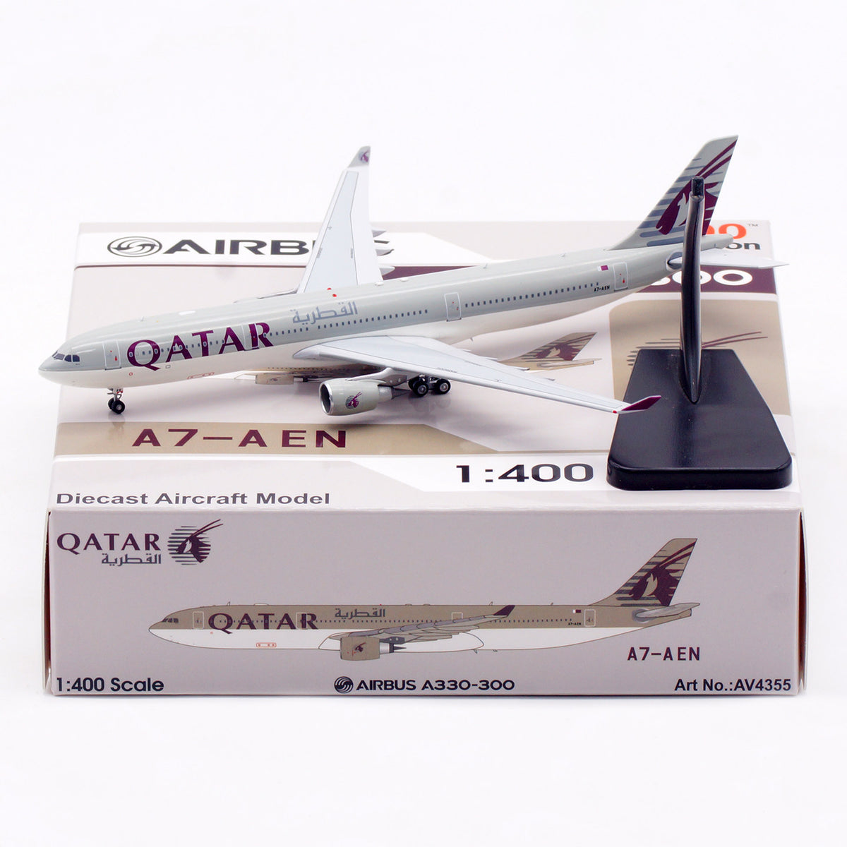 1/400 Qatar A330-300 A7-AEN AV4355 - cover