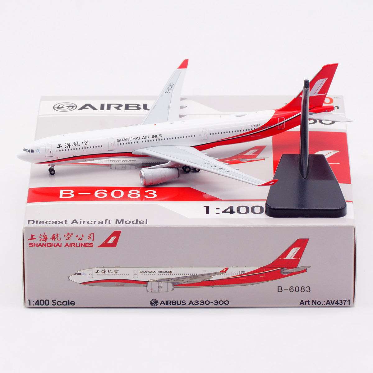 1/400 Shanghai Airlines A330-300 B-6083 AV4371 - cover