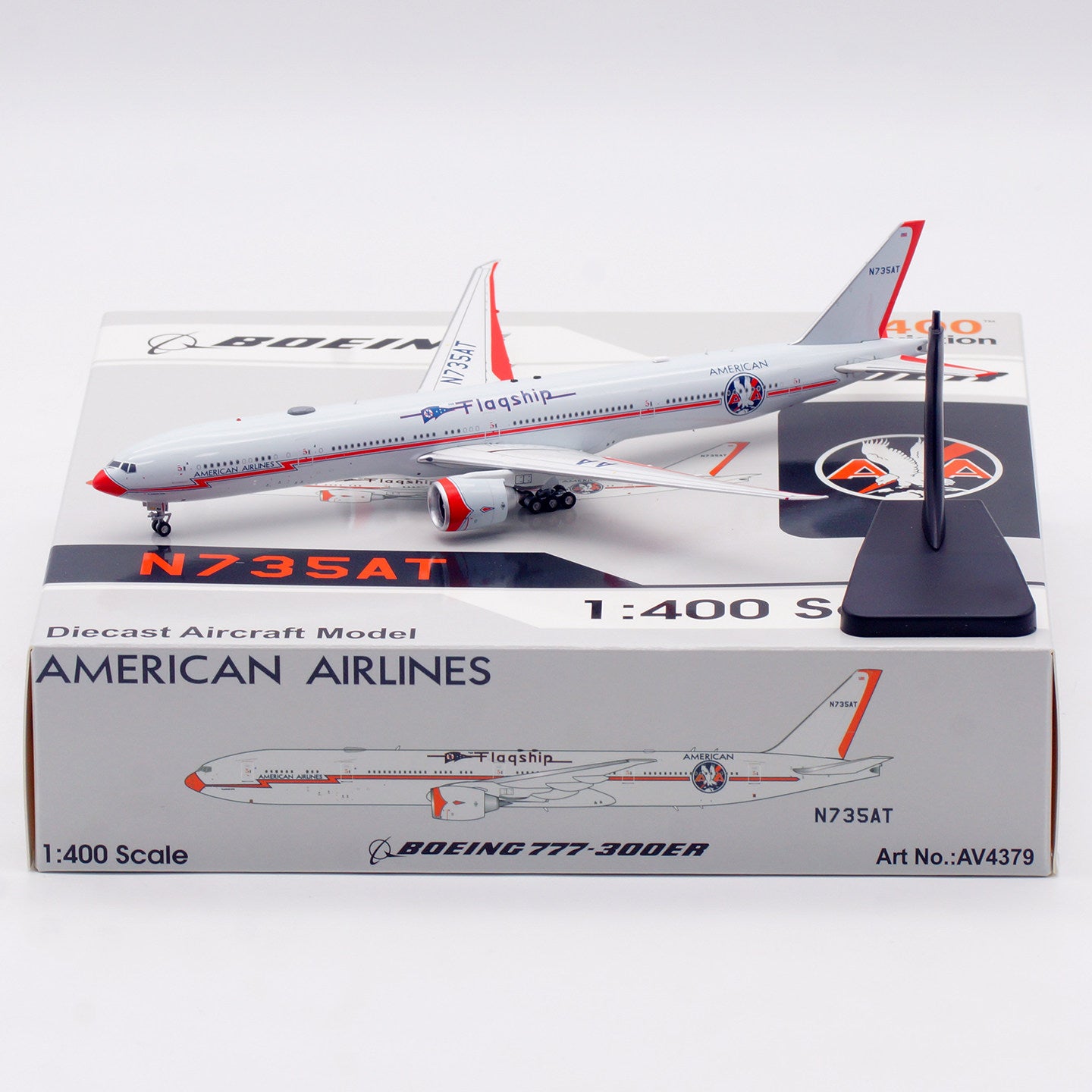 1/400 American Airlines B777-300ER N735AT AV4379 - cover