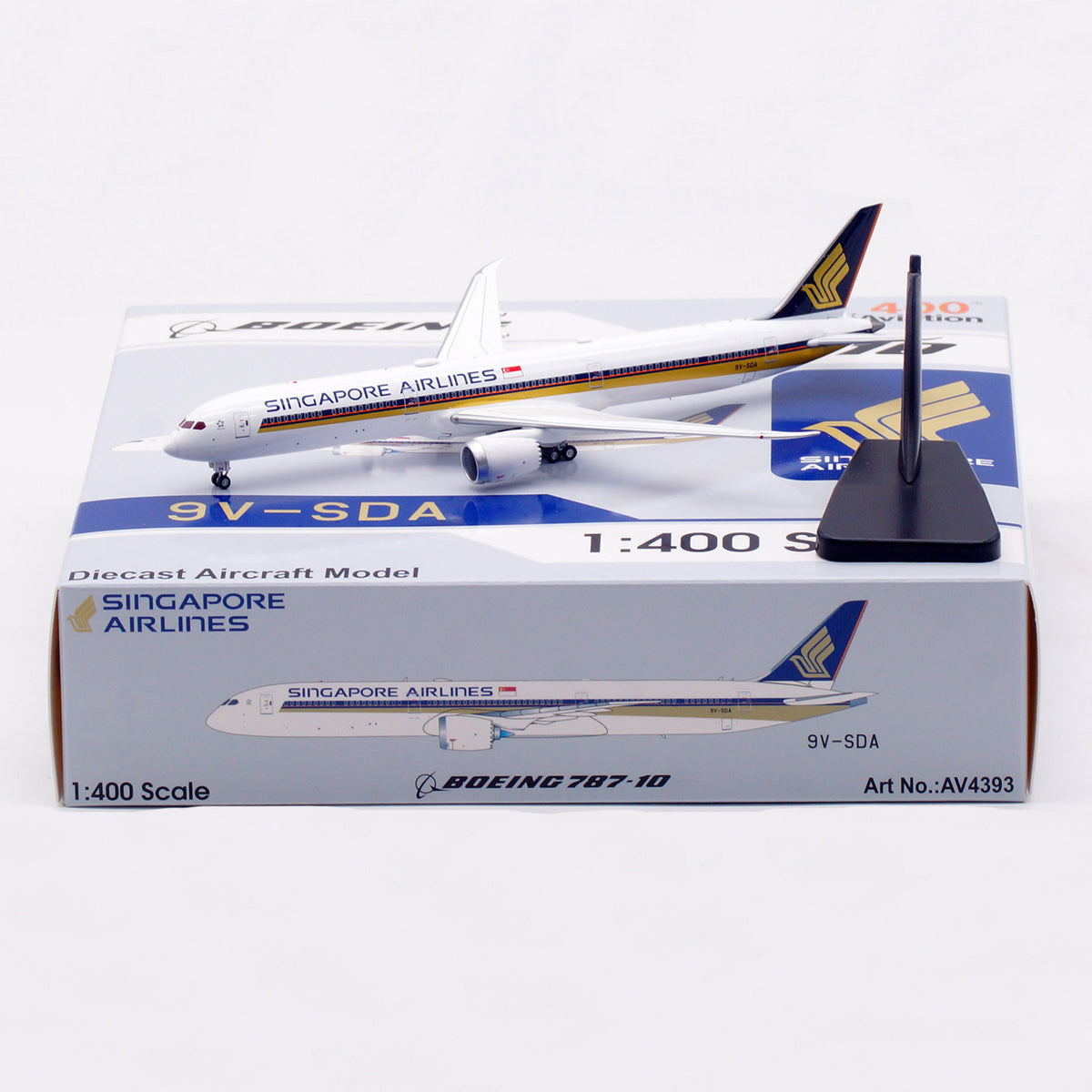 1/400 Singapore Airlines B787-10 9V-SDA AV4393 - cover