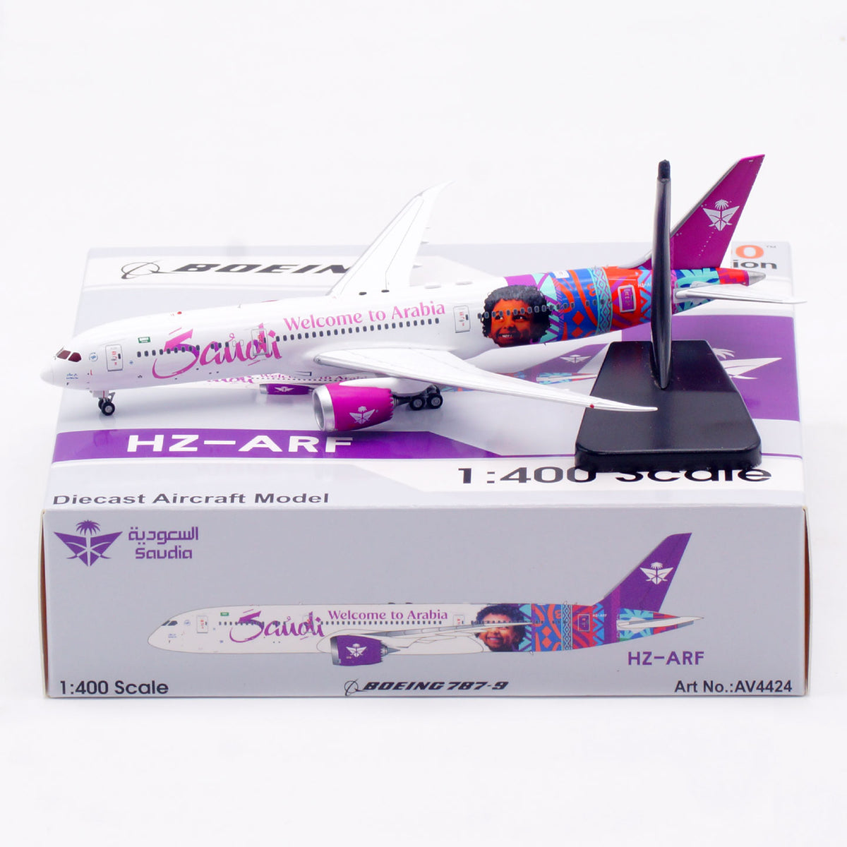 1/400 Saudia B787-9 HZ-ARF AV4424 - cover