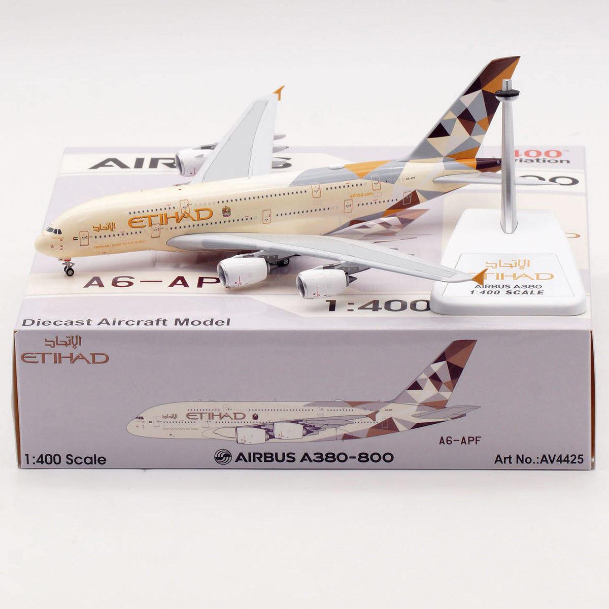 1/400 Etihad Airways A380 A6-APF AV4425 - cover