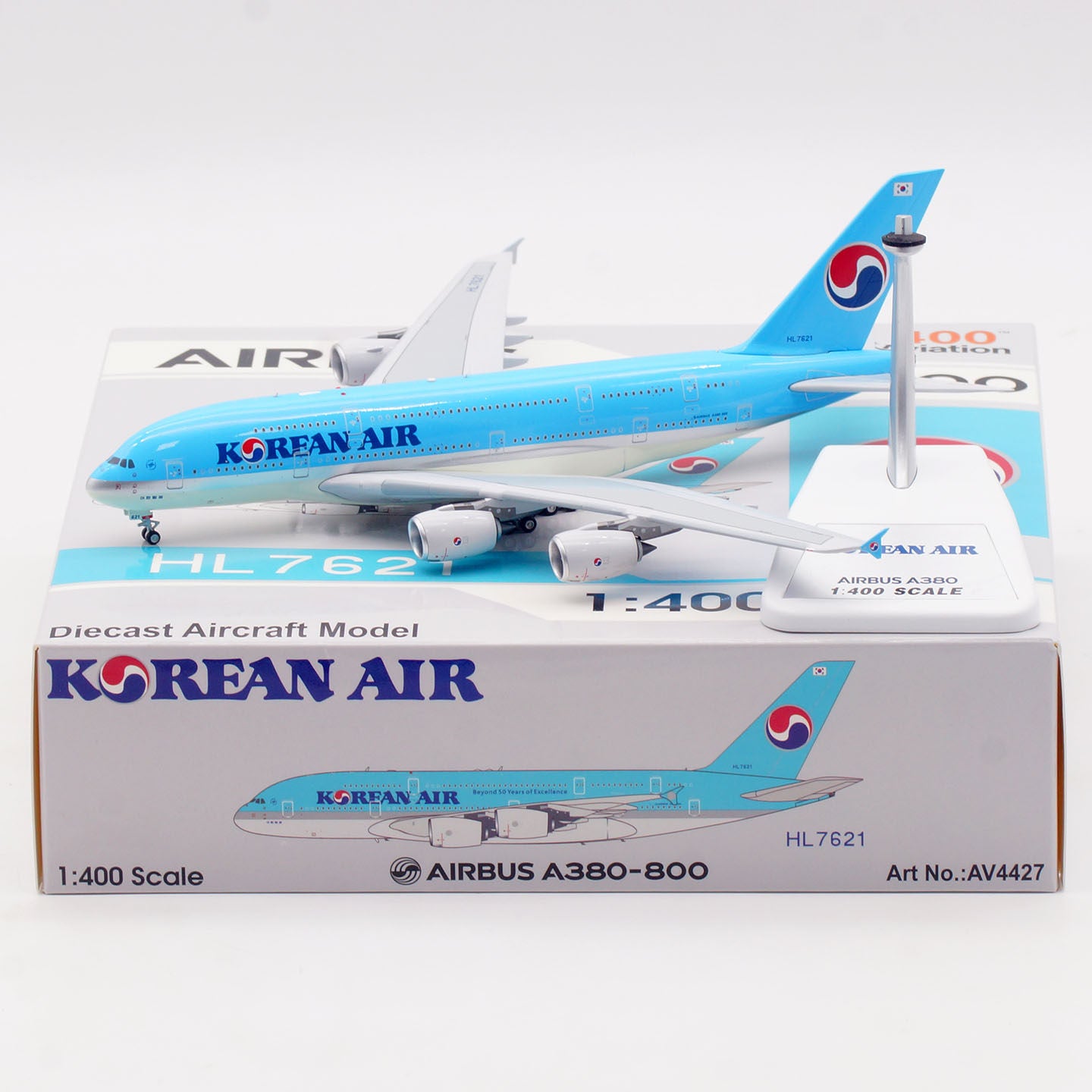 1/400 Korean Air A380 HL7621 AV4427 - cover