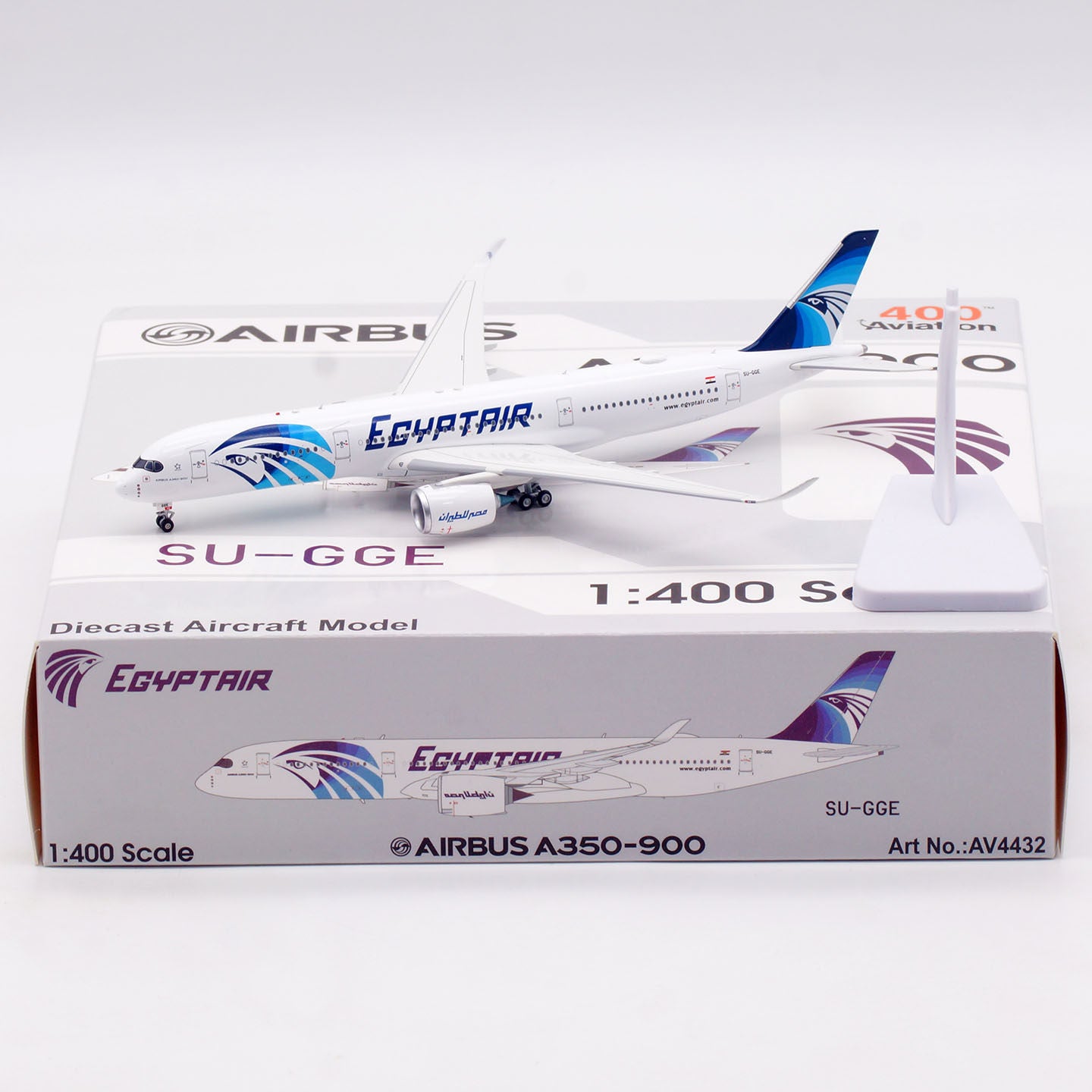 1/400 EgyptAir A350-900 SU-GGE AV4432 - cover