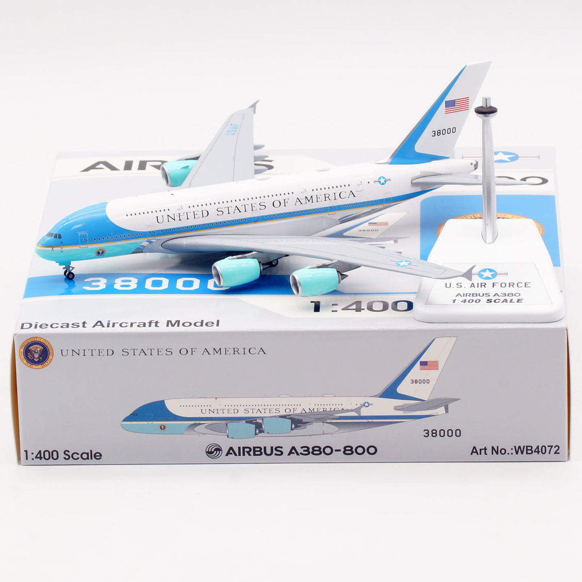 1/400 United States Air Force A380 38000 WB4072 - cover