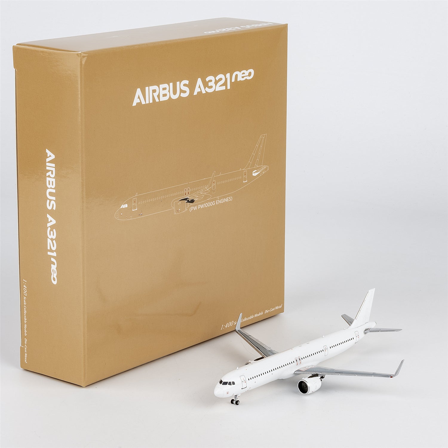 1/400 Airbus A321neo blank model PW PW1000G engines NG13143 - cover