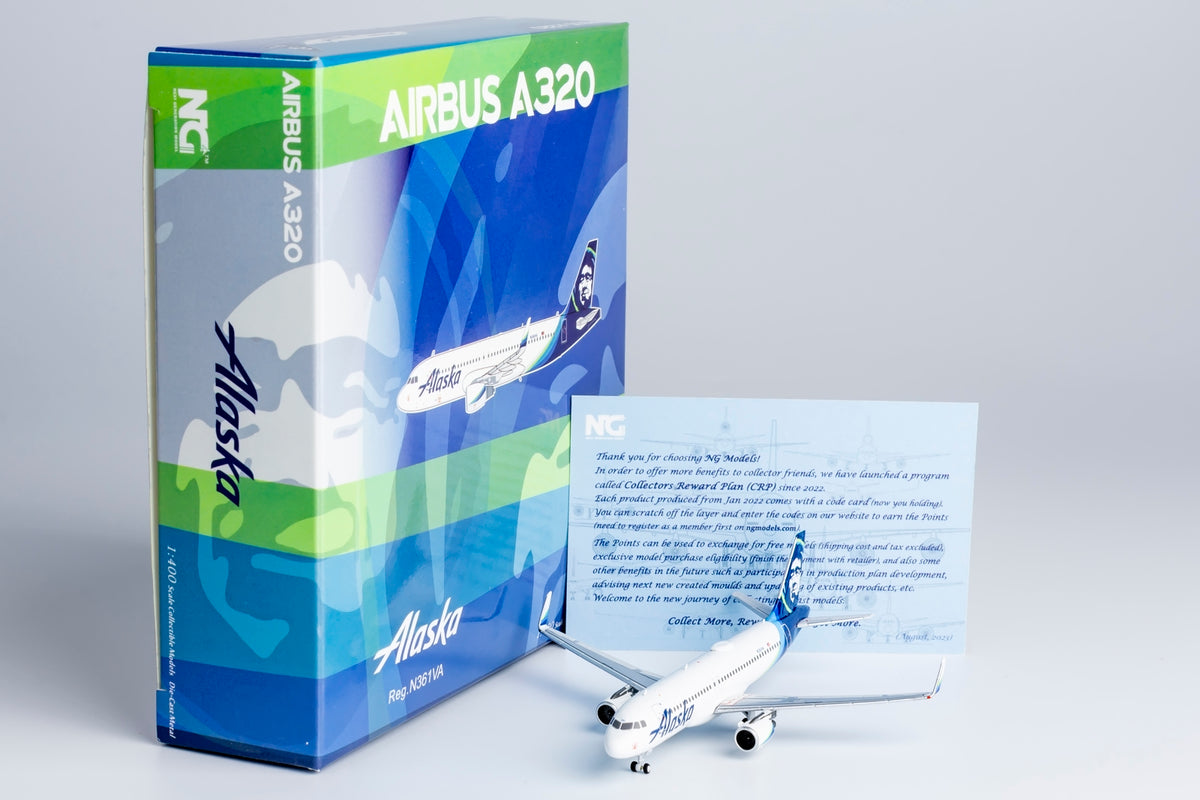 1/400 Alaska Airlines Airbus A320-200 N361VA NG15016