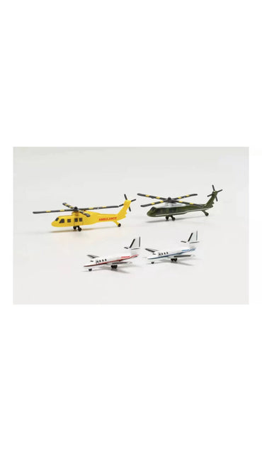 1/500 Helicopter and business jet set 535939 535939（不含盒）尺寸很小 - image 2