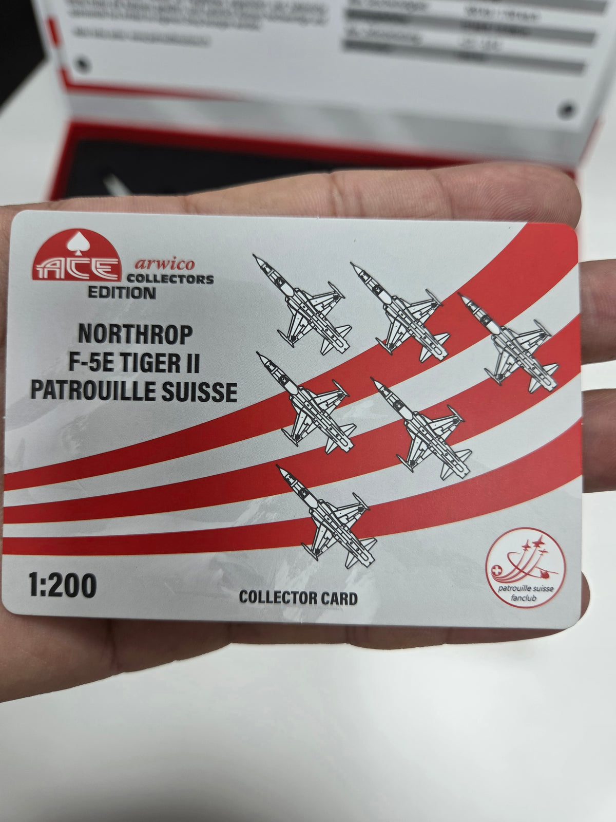 Tiger F-5E Patrouille Suisse Giftset with 6 Metal Models 1:200