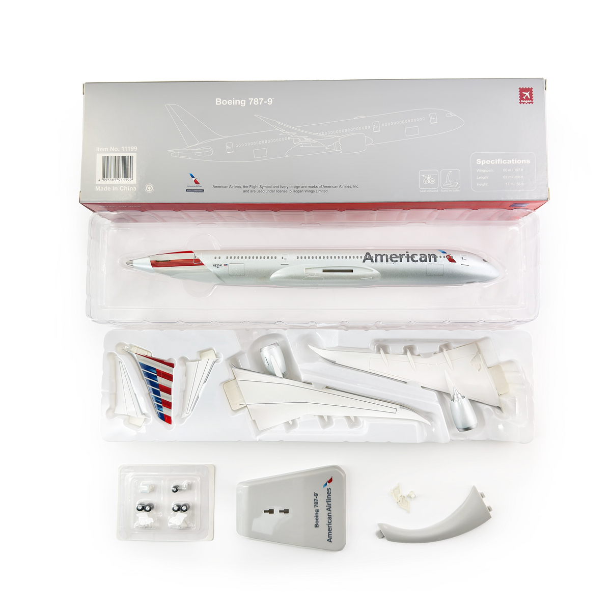 1/200 American Airlines B787-9 N820AL HG11199GR - image 3