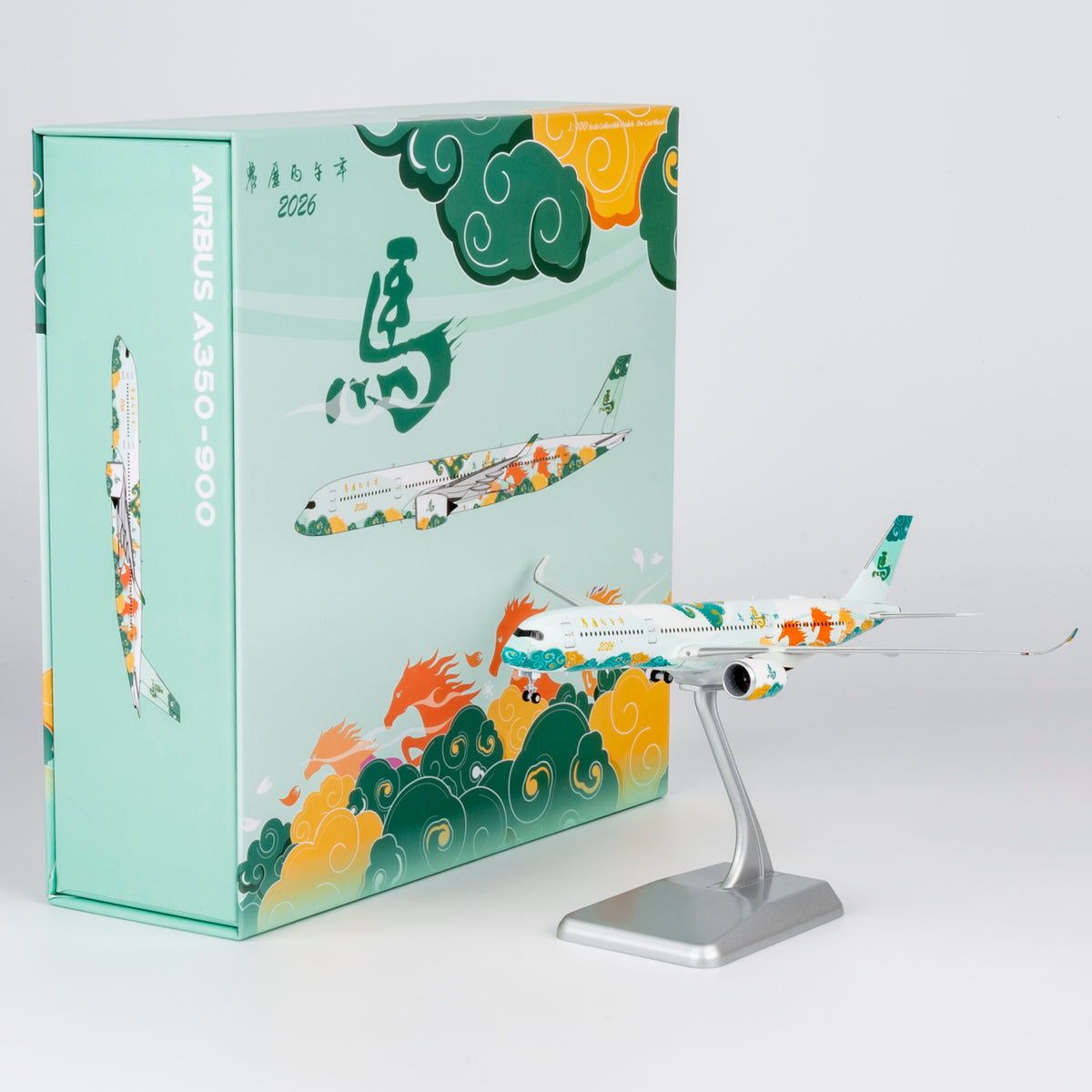 1/400 Fantasy Model Airbus A350-900 special livery for BING-WU Year (The Year of the Horse) NG39126 - cover