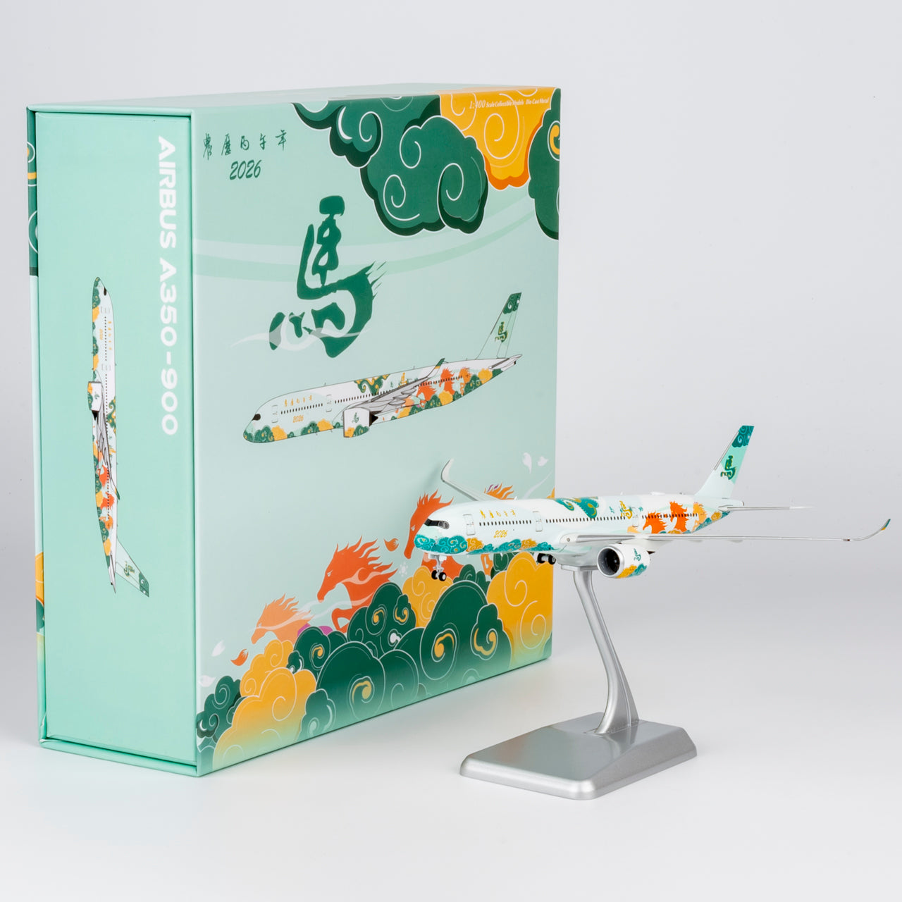 1/400 Fantasy Model Airbus A350-900 special livery for BING-WU Year (The Year of the Horse) NG39126 - cover