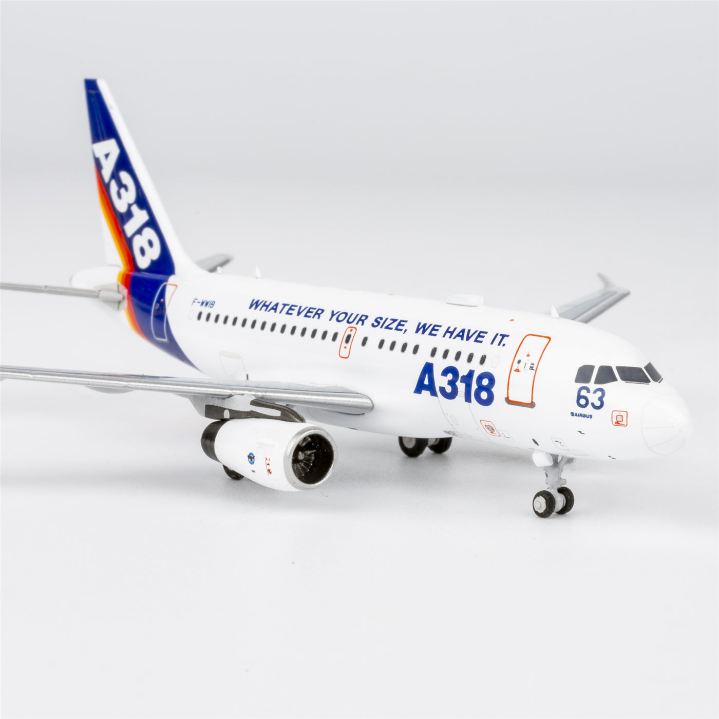 Airbus Industrie Airbus A318-100 "What Ever Your Size, We Have It" F-WWIB