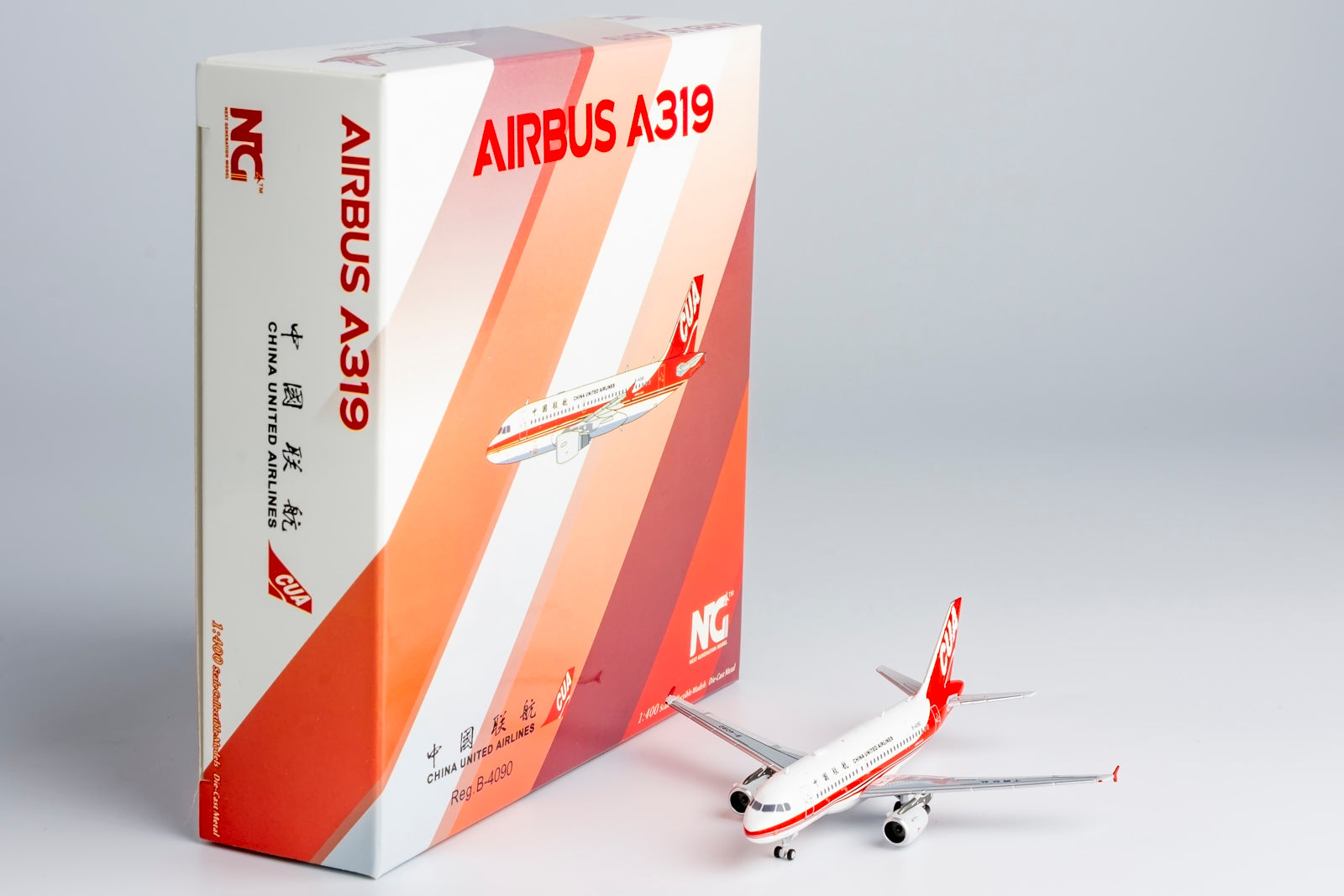 1/400 China United Airlines Airbus A319-100 B-4090 NG49016 - cover