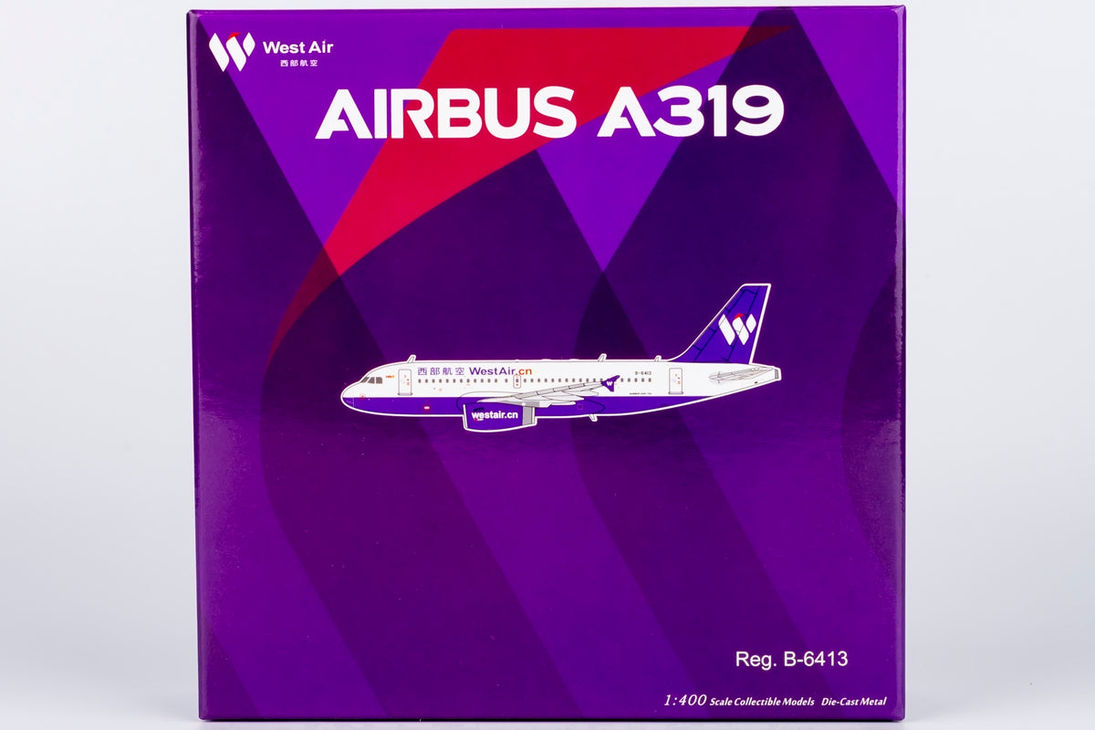 1/400 West Air Airbus A319 B-6413 NG49032