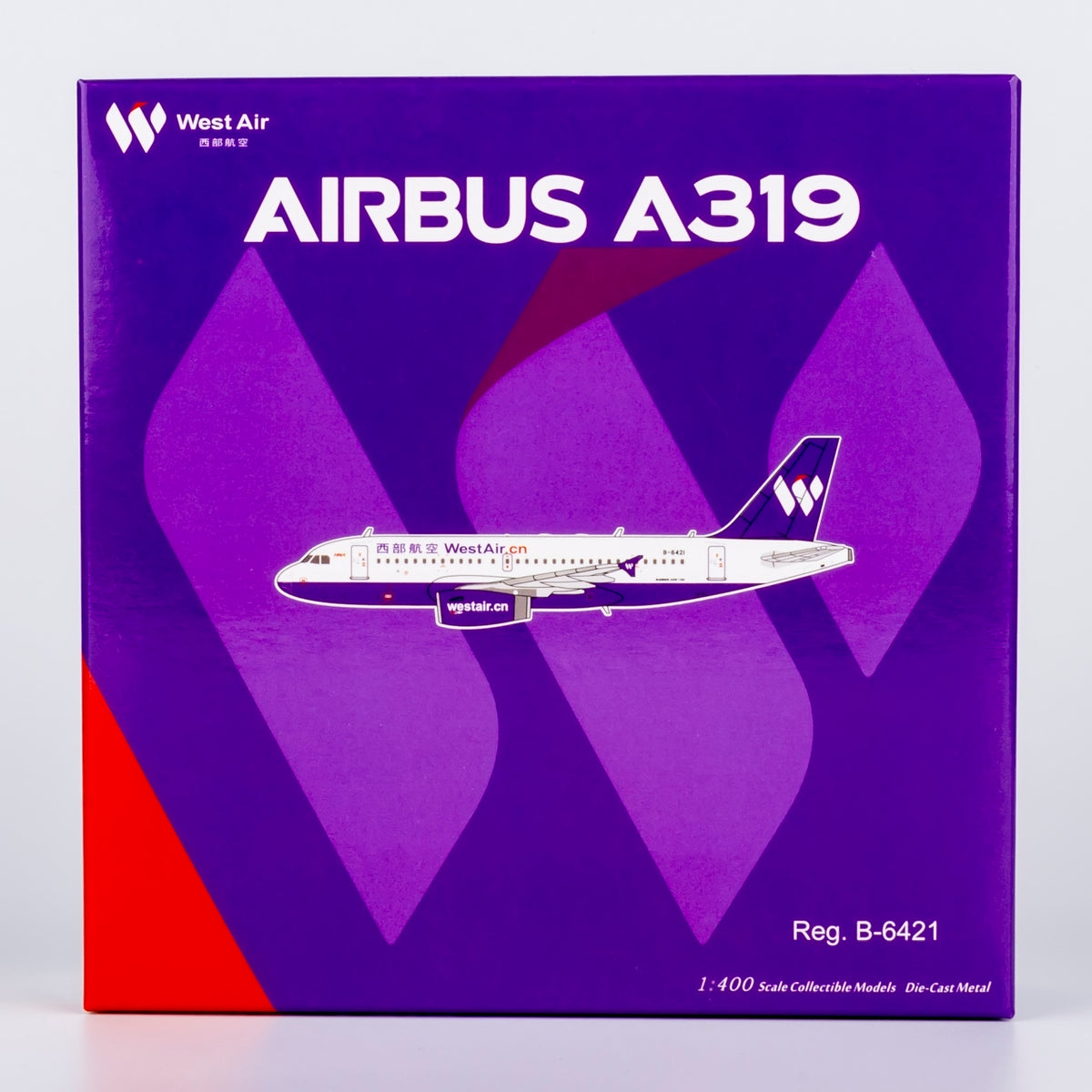 1/400 West Air Airbus A319 B-6421 NG49035