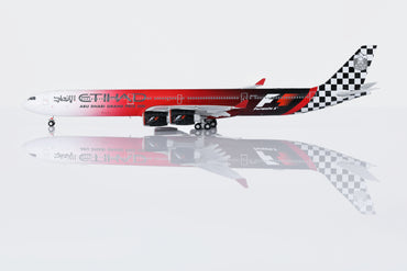 1/400 Etihad Airways A340-642 A6-EHJ "Abu Dhabi GP 2015" HY346094F Flaps Down